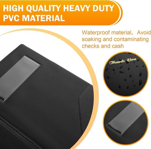 20 Pcs Server Books, Check Presenters for Restaurants, PVC Server Books for Waitress Guest Check Holder in Kuwait