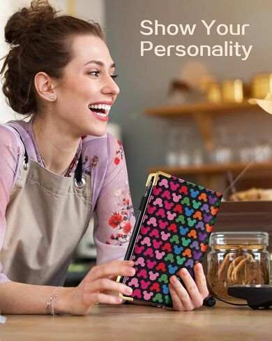 Akkya Server Book for Waitress Cute Serving Books with Zipper Pocket Accessories Cartoon Leather Server Check Book Restaurant Server Booklet Ticket Book Holder Blue in Saudi Arabia
