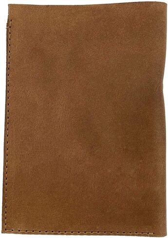 Hide & Drink, Bifold Check Presenter with Pen Slot for Restaurant & Cafe Accessories, Western Bill Holder, Full Grain Leather, Handmade Waiter and Waitress Accessory, Bourbon Brown in Saudi Arabia