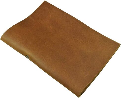 Hide & Drink, Bifold Check Presenter with Pen Slot for Restaurant & Cafe Accessories, Western Bill Holder, Full Grain Leather, Handmade Waiter and Waitress Accessory, Bourbon Brown in Saudi Arabia