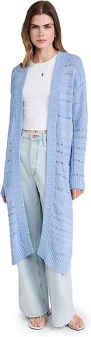 سترة Kerri Rosenthal النسائية ذات الغرزة المفتوحة الرملية in Kuwait