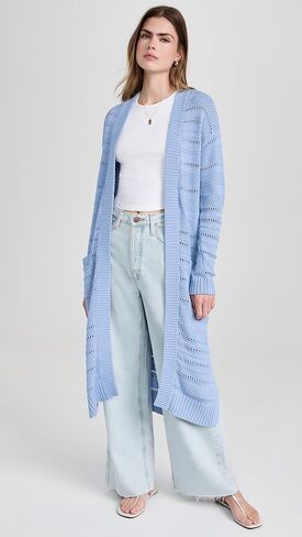 سترة Kerri Rosenthal النسائية ذات الغرزة المفتوحة الرملية in Kuwait