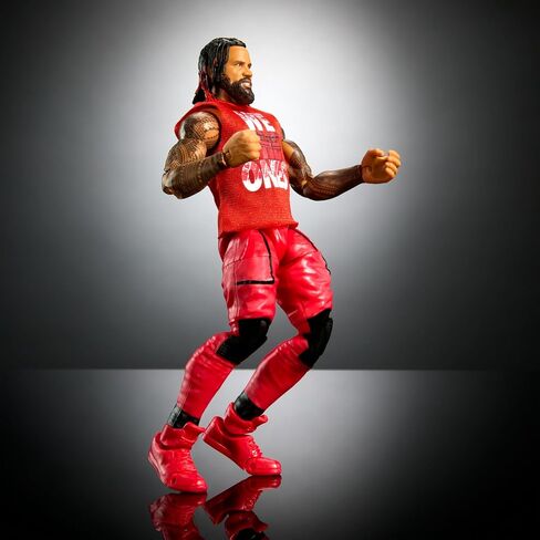 WWE Elite Action Figure & Accessories, 6-inch Collectible Jimmy USO with Articulation, Life-Like Look & Swappable Hands​ in Saudi Arabia