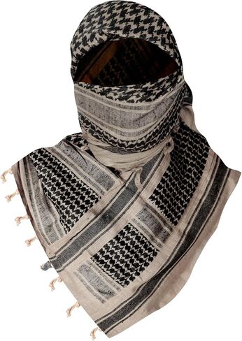 Soft Shemagh Scarf 100% Cotton Neck Wrap Tactical Desert Arab Scarfs for Men and Women Arafat Keffiyeh in Saudi Arabia