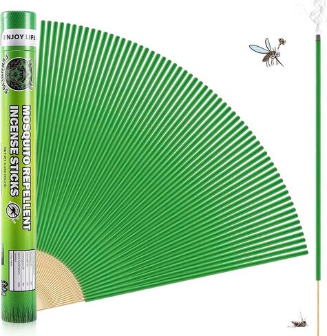 Mosquito Repellent Incense Sticks - 60 Pcs Incense Sticks for Backyard, Travel, Camping, Indoors, and Outdoor Patio in Saudi Arabia