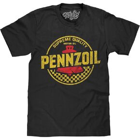 Tee Luv Men's Faded Pennzoil Motor Oil Logo Shirt