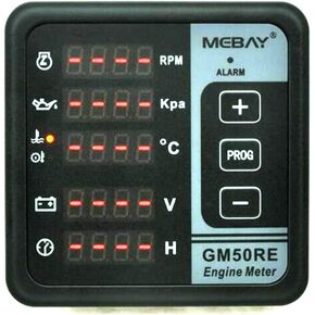 Diesel Engine Remote Monitoring Auxiliary Instrument GM50RE Engine Meter Connector For RS485