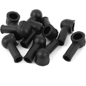 uxcell Terminal Insulating Covers 12mm x 8mm 10 Pcs Black