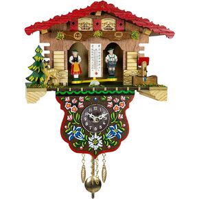 Trenkle Black Forest Clock Swiss House Weather House TU 807 PQ