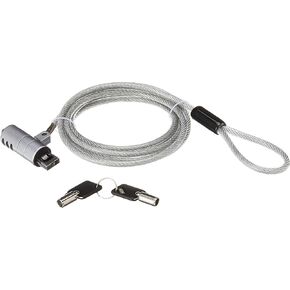 USB Cable Lock – CTA USB 3.0 Galvanized Steel Security Cable Lock for MacBook Air and MacBook Pro with USB Type A Port – Master Key Compatible, Secure Lock-and-Key System (LT-PL)