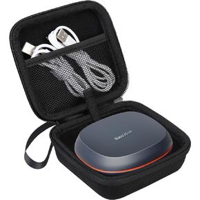 Lacdo Hard Carrying Case for SanDisk Desk Drive SSD 8TB 4TB USB-C USB 3.2 Desktop External Solid State Drive EVA Shockproof Water Repellent Protective Storage Travel Bag, Black