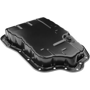 A-Premium Transmission Oil Pan with Drain Plug Compatible with Toyota Camry 2010-2013, Highlander 2009-2018, RAV4 2013-2018, Venza 2009-2015, 2.5L 2.7L