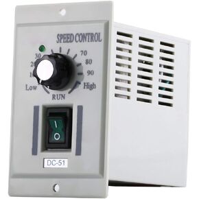 AC 110V Knob Motor Speed Controller DC 24V-90V, Electric DC Motor Controller, Adjustable Motor Speed Controller Single Phase Motor Speed Regulator Motor Governor 0.02W~400W