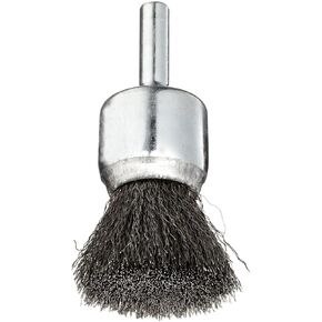 Weiler 10005 3/4" Crimped Wire End Brush, .006" Steel Fill, Made in The USA (Pack of 10)