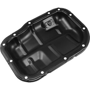 X AUTOHAUX Engine Oil Pan 12102-37010 for Scion 2008-2016 for Toyota Corolla 2009-2022 for Toyota Matrix 2009-2013 for Toyota C-HR 2018-2021 for Toyota Prius 2010-2022 Sedan Base Black