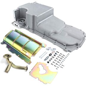 A-Premium 302-20, 81577# Rear Sump LT Swap Retrofit Oil Pan & Pickup Tube Kit, Aluminum, 4.0in. Stroke, 6.1qts, with Added Clearance, Compatible with Chevy Gen V LT Engine LT1 LT4 L83 L86 5.3 6.2