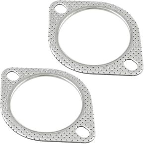2Pcs Exhaust Flange Gasket, Exhaust Pipe Flange Gasket, Exhaust Flange Joint Gasket Universal Fit for Exhaust Pipes of 2.5in 63mm Inside Diameter (2.5Inch)