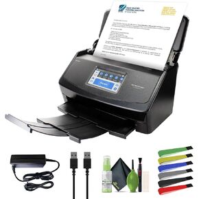 ماسح ضوئي للمستندات Fujitsu ScanSnap iX1600 (أسود) ماسح ضوئي عالي السرعة للمستندات والصور والإيصالات مع شاشة تعمل باللمس ووحدة تغذية تلقائية للمستندات (PA03770-B635) + مجموعة تنظيف + المزيد in Kuwait