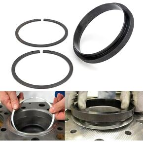 Qagea Piston Ring Compressor Adapter & Anti-Polishing Ring Fit for Cummins ISX 15 & QSX 15 Piston Ring Compressor 5.4" Bore, Replaces 5299448 5299447 5299339