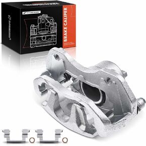 A-Premium Disc Brake Caliper Assembly with Bracket Compatible with Select Mitsubishi Models - Lancer 2004-200, Outlander 2003-2004, L4 2.4L - Front Right Passenger Side