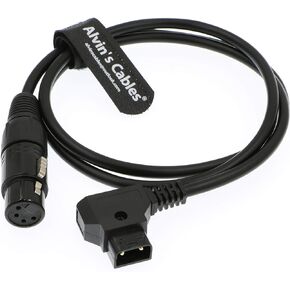 Alvin's Cables XLR 4 Pin Female to D Tap Power Cable for Sony Venice F55 SXS Camera for Practilite 602 DSLR Camcorder