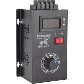 Universal PWM DC 6V-90V 15A Wide Voltage Stepless Brushed Motor Speed Controller High Precision Variable PLC Voltage & Speed Regulator with Output Voltage LED Display in Saudi Arabia