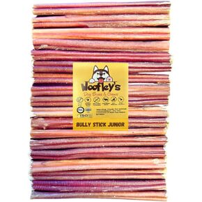Woofley's 6 Inch Bully Sticks for Small Dogs - (30 Count) - Bully Sticks for Dogs - Long Lasting Bully Stick Dog Chews