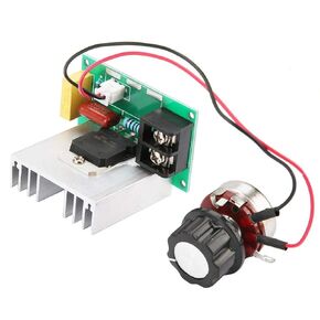 AC Motor Speed Controller, Electronic AC 0-220V 8000W High Power Voltage Regulator FR-4 Circuit Board Adopts New Two Way Large Power Silicon Controlled Rectifier
