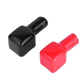 Battery Terminal Protector,2 Pcs Marine Battery Terminal Covers and Boots Flexible U1 Battery Covers Motorcycle Battery Cable Cover Red & Black Positive and Negative 192681 192682