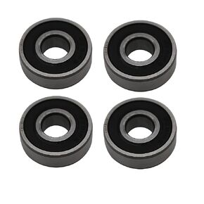 Sealed Ball Bearing - Lubricated - Chrome Steel (6201-2RS, 4)
