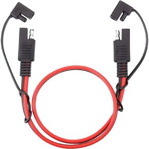 iGreely SAE Extension Cable 14AWG SAE to SAE Extension Cable Quick Disconnect Wire Harness SAE Connector for Solar Panel Battery Motorcycle Cars Tractor 14 Gauge 1.6Ft/50cm