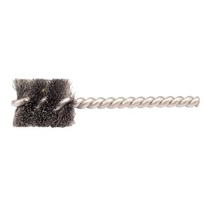 Weiler 21264 3/8" Power Tube Brush, 0.008" Steel Wire Fill, 1" Brush Length, Made in The USA (Pack of 10)