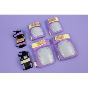 Angels Skates Knee Pads Elbow Pads Wrist Guards - 6-Piece Safety Gear Pack - Protective Gears for Roller Skates BMX - Kids Youth Adult Women