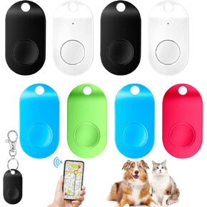 8 Pack Portable GPS Tracking Mobile Tracking Smart Anti Loss Device Waterproof Key Finder Locator Tracker Device for Kids Dog Pet Cat Wallet Keychain Luggage, Alarm Reminder (Multicolor)