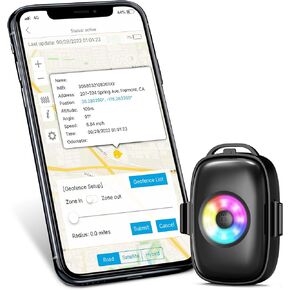 ABLEGRID Mini GPS Tracker for Dog Cat (First Month Free) Small Real Time Tracking Device 30 Days Battery 4G LTE Hidden Adhesive Tracker Wearable Locator in Kuwait