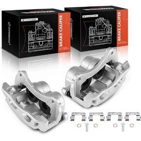 A-Premium Disc Brake Caliper Assembly with Bracket Compatible with Ford Explorer Sport 2003, Ford Explorer Sport Trac 2003-2005, Front Driver and Passenger Side, 2-PC Set