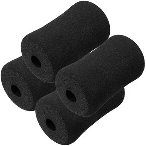 4pcs Sponge Cover Ab Training Sleeve Buffer Tube Pad Bench Press Foam Gym Exercise Equipment Roller Pad Replacement Fitness Equipment Buffer Tube Cover Outer Diameter Accessories