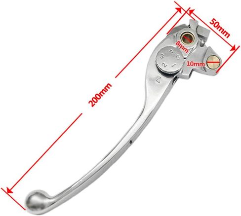 Lefossi Motorcycle Replacement Clutch Lever Left Hand Compatible with Honda CBR 1000 RR 2004-2007 CB 1000 R 2008-2017 CB 1300 2003-2011 CB 1100 2003-2018 VFR 800 2014-2018 Polished Silver in Saudi Arabia