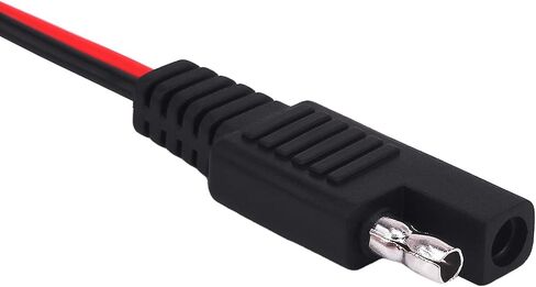 سلك تمديد 18AWG SAE، كابل SAE إلى SAE 2 دبوس 12V-24V قطع سريع لكابل تمديد طاقة DC للسيارات 6 أقدام للألواح الشمسية لمقطورة المخيم (SAE إلى SAE 2m 1 Pack) in Kuwait