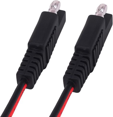سلك تمديد 18AWG SAE، كابل SAE إلى SAE 2 دبوس 12V-24V قطع سريع لكابل تمديد طاقة DC للسيارات 6 أقدام للألواح الشمسية لمقطورة المخيم (SAE إلى SAE 2m 1 Pack) in Kuwait