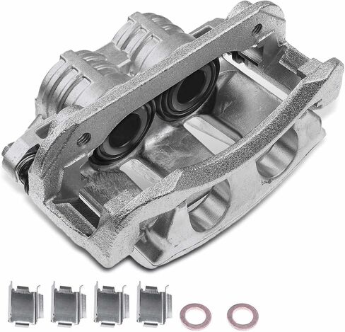 A-Premium Disc Brake Caliper Assembly with Bracket Compatible with Select Ford Models - For Mustang 2005 2006 2007 2008 2009 2010 2010 - Front Left Driver Side in Saudi Arabia