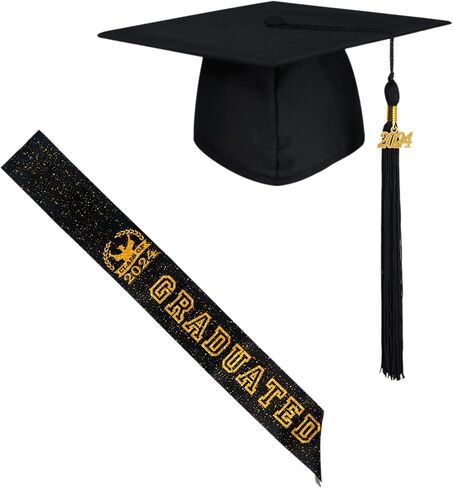 قبعة التخرج 2024 مع وشاح فئة 2024 للبالغين in Kuwait