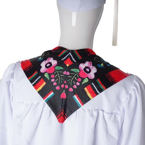 Mexican Graduation Sash Flag Graduation Stole Flowers Graduation Sash Mexico Serape Graduation Sash in Saudi Arabia