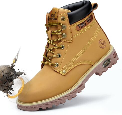 Welding Work Boots for Men Women Slip on Steel Toe Safety Shoes Comfortable Indestructible Work Boots Puncture Proof Lightweight Breathable Construction Shoes in Saudi Arabia