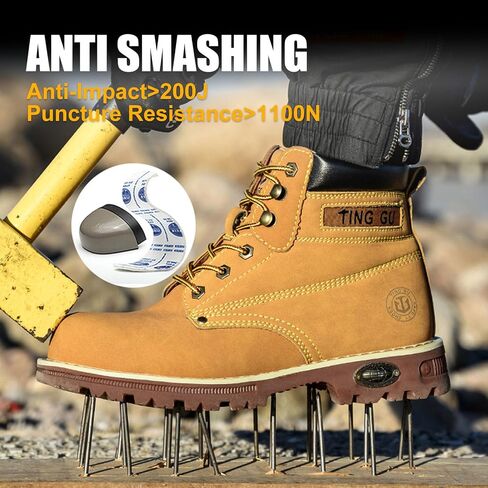 Welding Work Boots for Men Women Slip on Steel Toe Safety Shoes Comfortable Indestructible Work Boots Puncture Proof Lightweight Breathable Construction Shoes in Saudi Arabia