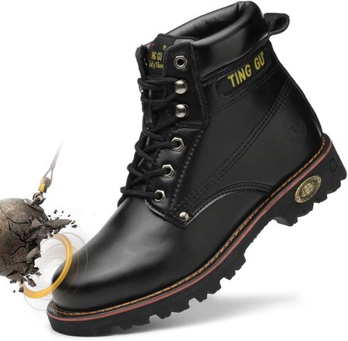 Welding Work Boots for Men Women Slip on Steel Toe Safety Shoes Comfortable Indestructible Work Boots Puncture Proof Lightweight Breathable Construction Shoes in Saudi Arabia