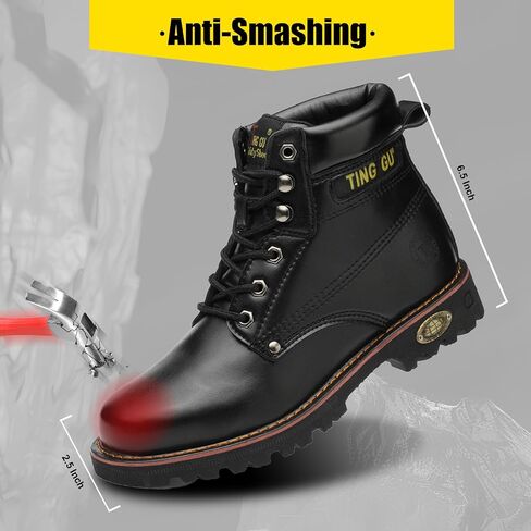 Welding Work Boots for Men Women Slip on Steel Toe Safety Shoes Comfortable Indestructible Work Boots Puncture Proof Lightweight Breathable Construction Shoes in Saudi Arabia