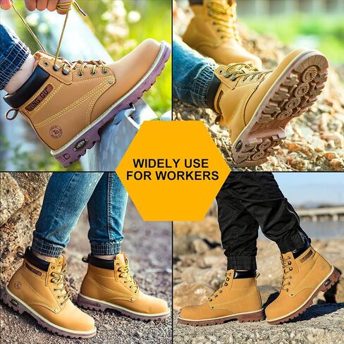 Welding Work Boots for Men Women Slip on Steel Toe Safety Shoes Comfortable Indestructible Work Boots Puncture Proof Lightweight Breathable Construction Shoes in Saudi Arabia