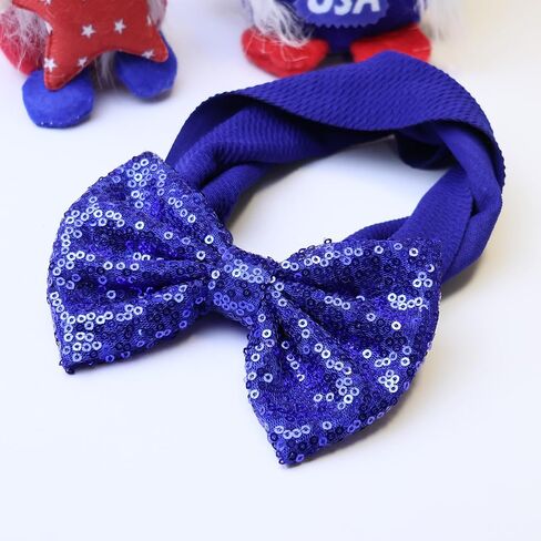 Black Sequin Bow Baby Headbands, White Big Bows for Baby Girls Hair Bow Baby Girl Elastic Wide Hairbands for Baby Girls Newborn and Infant Hair Accessories Unisex-Babies Gift in Saudi Arabia