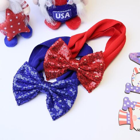 Black Sequin Bow Baby Headbands, White Big Bows for Baby Girls Hair Bow Baby Girl Elastic Wide Hairbands for Baby Girls Newborn and Infant Hair Accessories Unisex-Babies Gift in Saudi Arabia